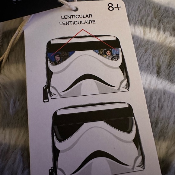 Loungefly Licensed Disney Star Wars Stormtrooper Lenticular Zip-Around Wallet - Picture 6 of 10